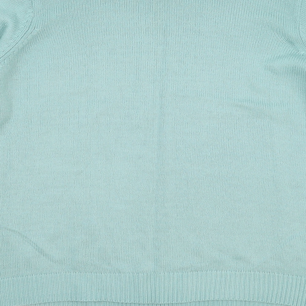 EWM Womens Green  Knit Pullover Jumper Size 12
