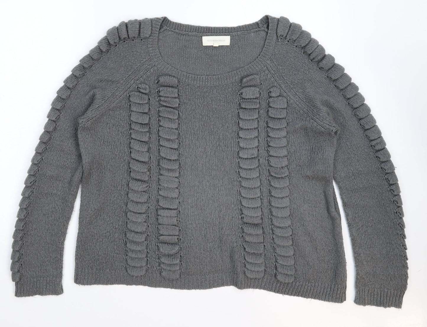 Frederik Anderson Womens Grey  Knit Pullover Jumper Size M