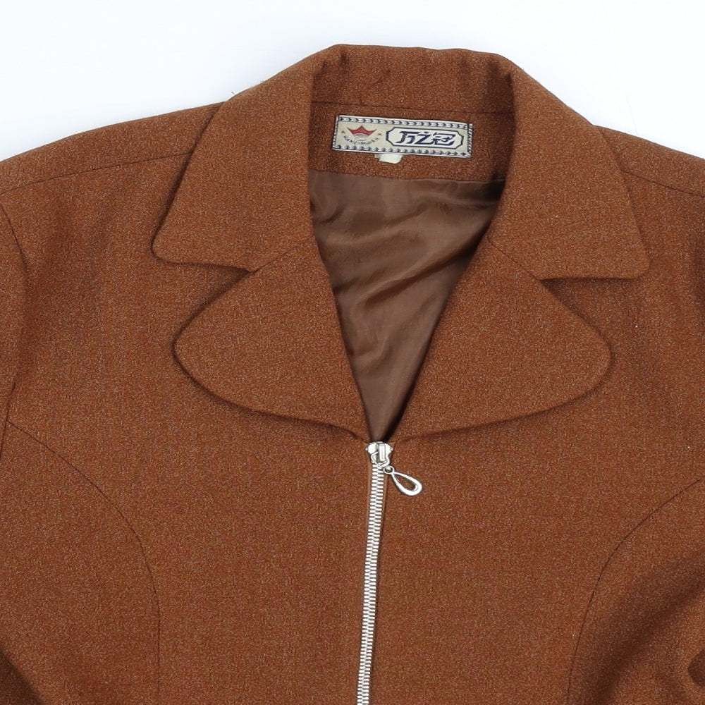 Fizze Womens Brown   Jacket Blazer Size S