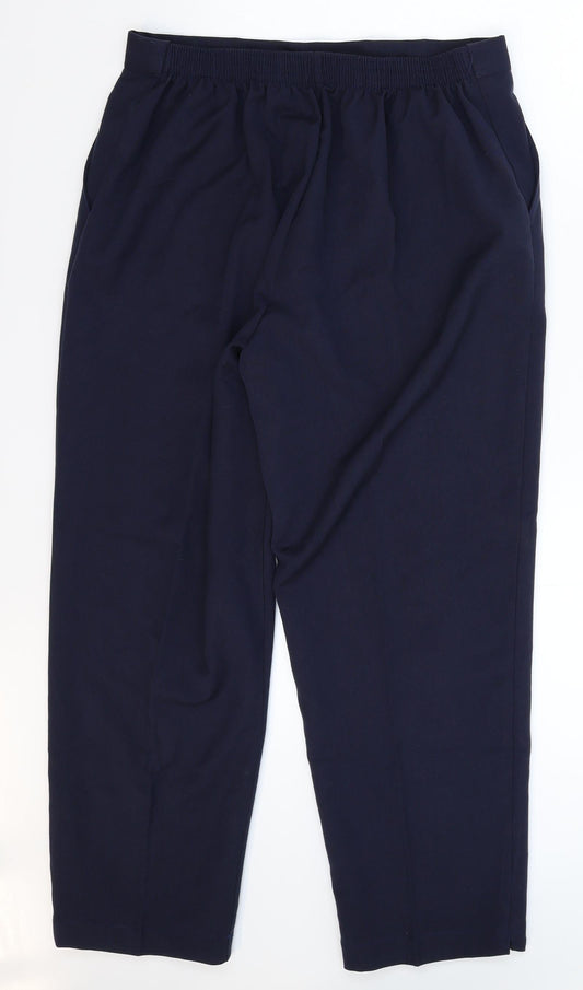 Preworn Womens Blue   Trousers  Size 16 L26 in