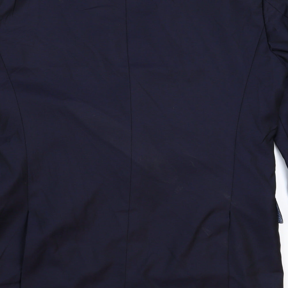 Preworn Mens Blue   Jacket Suit Jacket Size 36