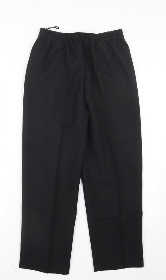BM Womens Black   Trousers  Size 10 L25 in