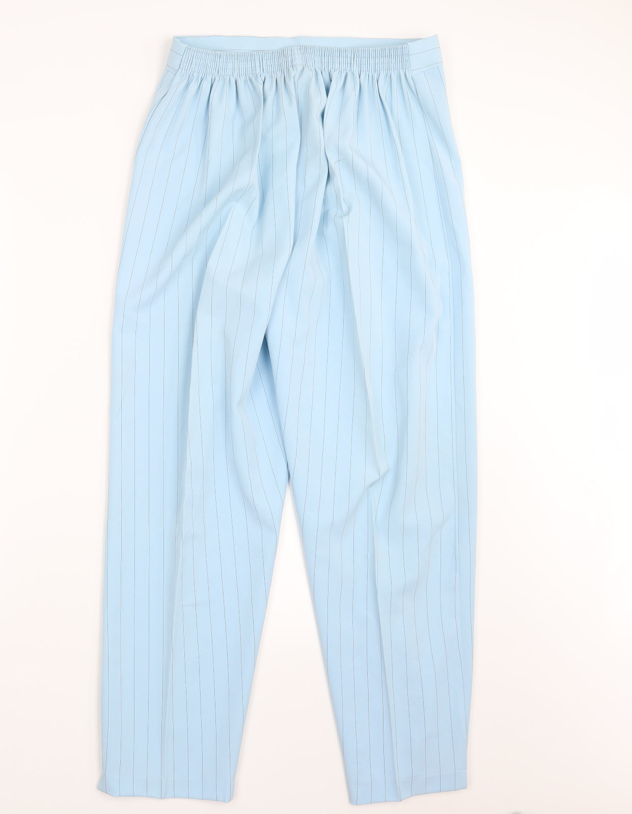 Preworn Womens Blue Striped  Trousers  Size 18 L27 in