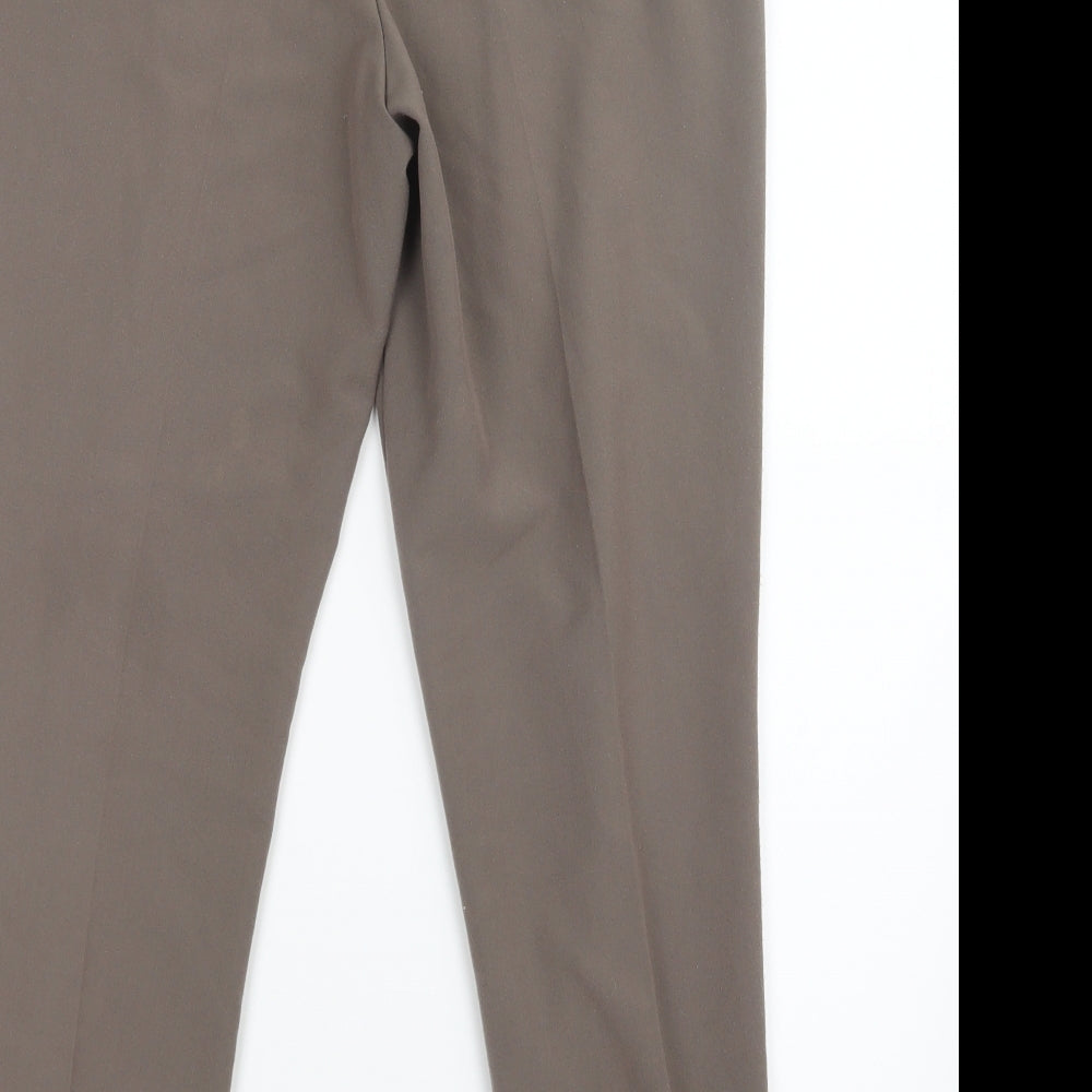Bm Collection Womens Brown   Trousers  Size 12 L27 in