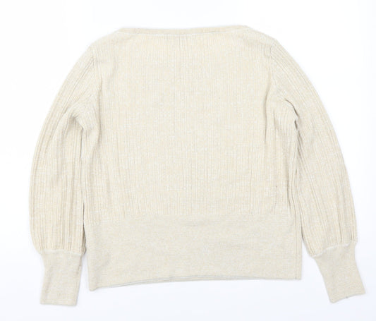 Marks and Spencer Womens Beige   Pullover Jumper Size M