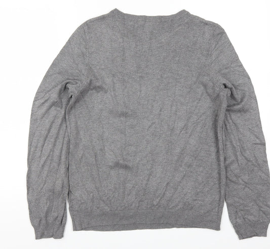 H&M Womens Grey   Pullover Jumper Size M