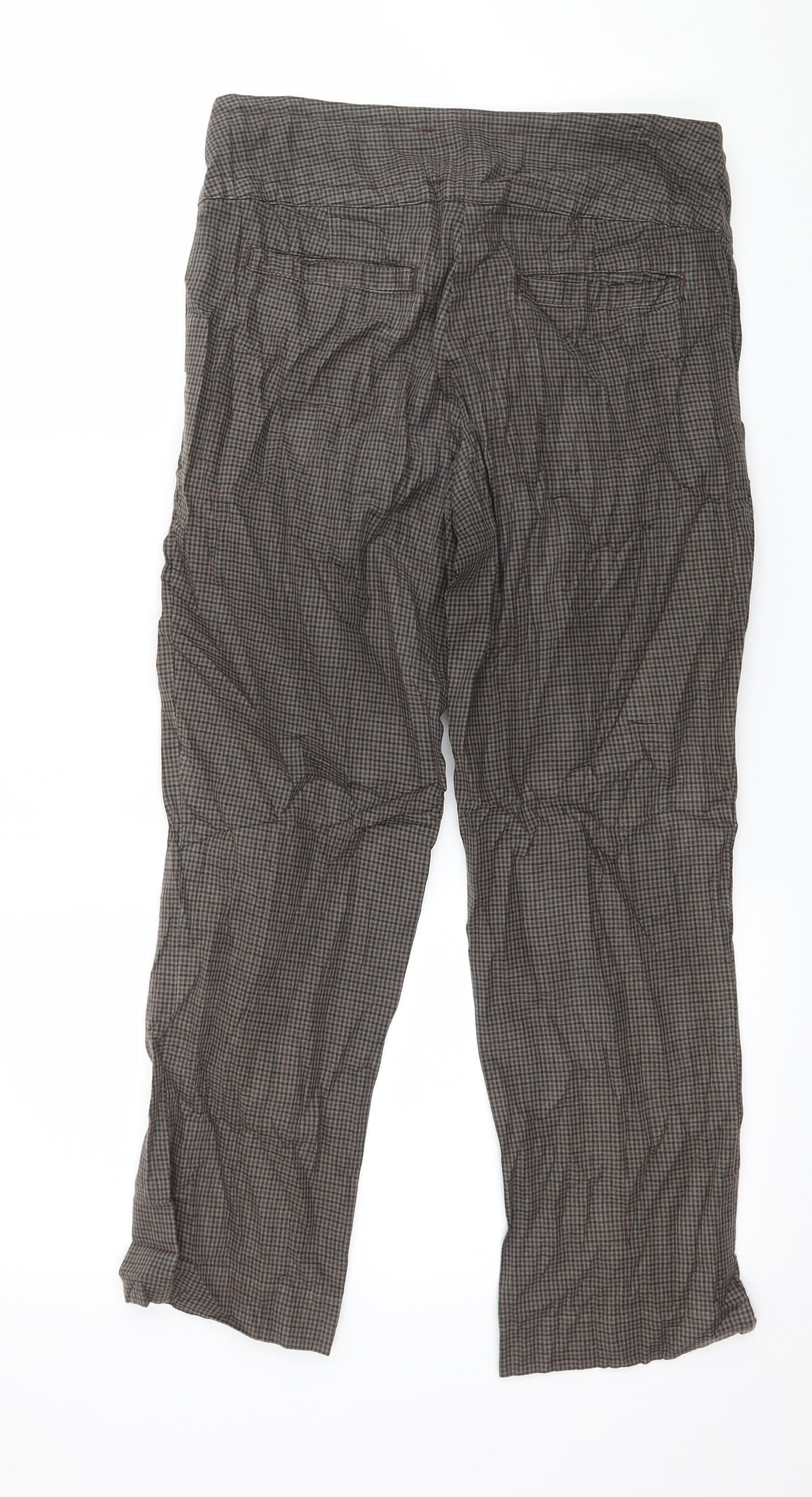 H&M Womens Brown   Trousers  Size 8 L24 in