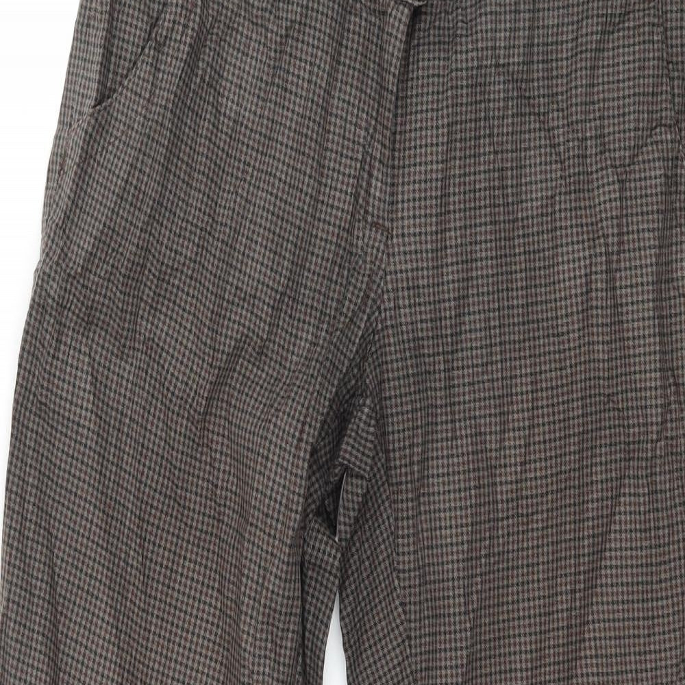 H&M Womens Brown   Trousers  Size 8 L24 in