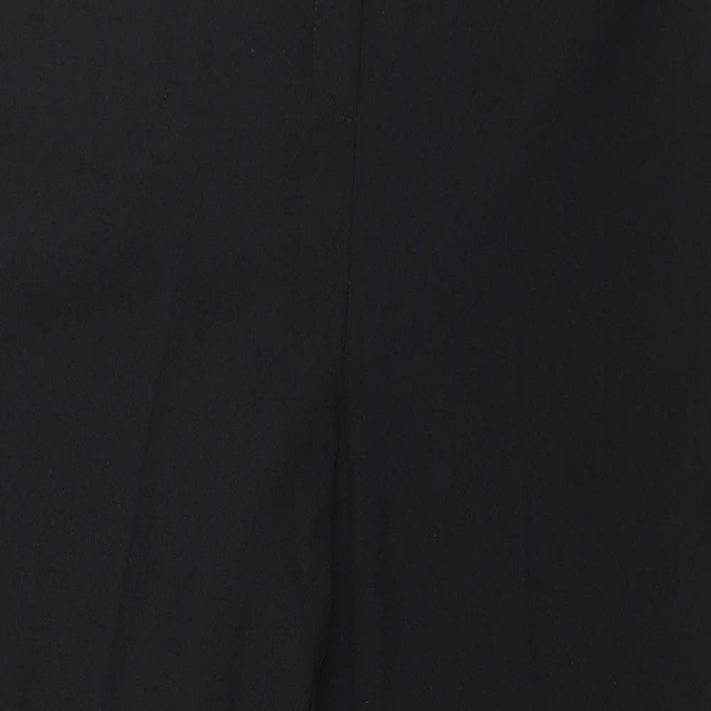 Peacocks Womens Black   Trousers  Size 14 L27 in