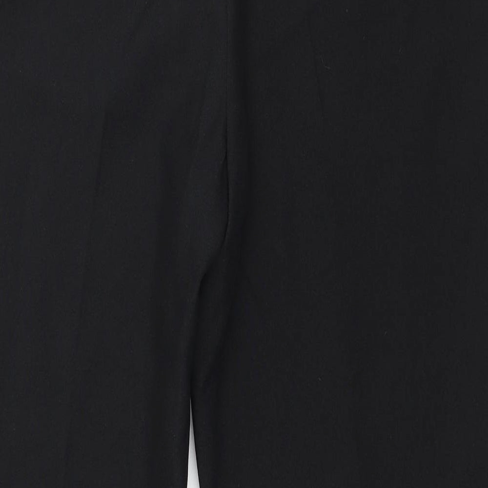 Peacocks Womens Black   Trousers  Size 14 L27 in