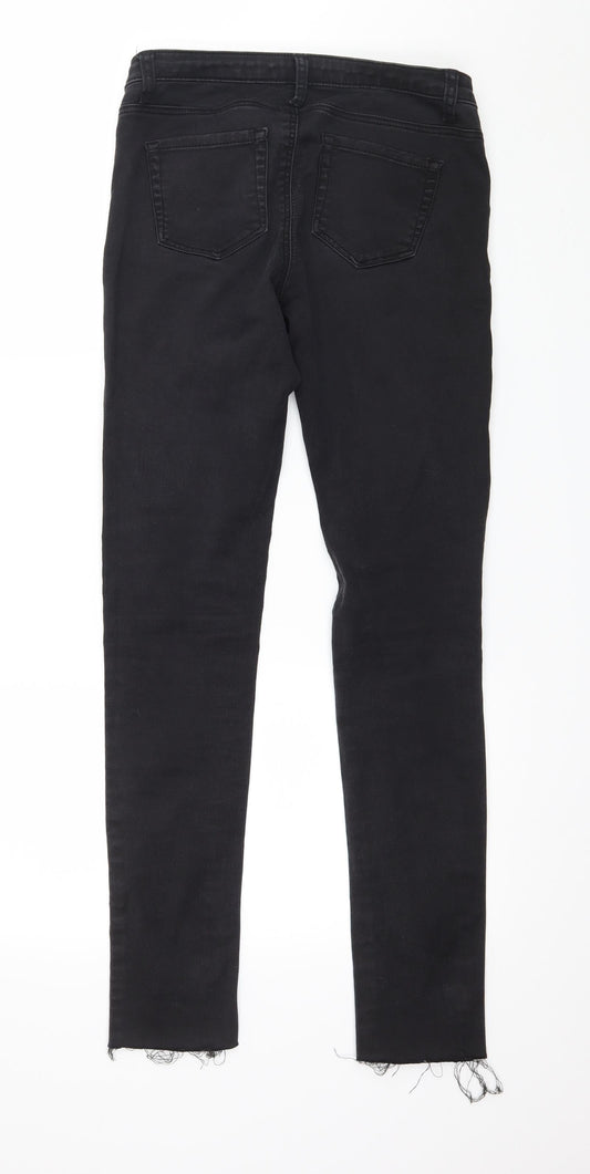 Denim & Co. Womens Black  Denim Skinny Jeans Size 8 L29 in