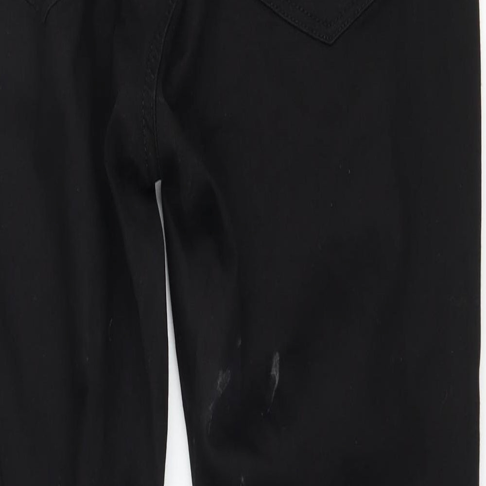 Topshop Womens Black  Denim Skinny Jeans Size 28 in L30 in