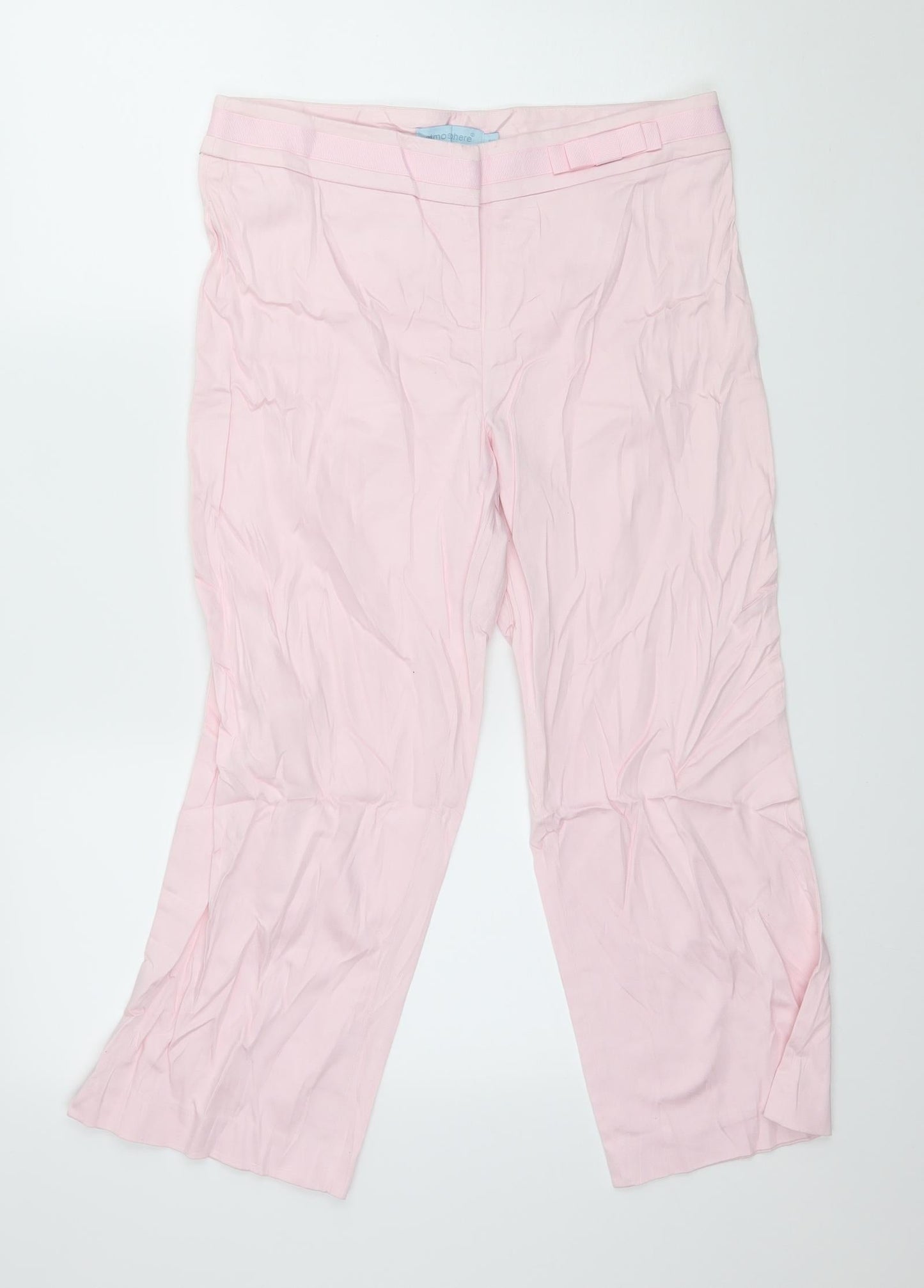 Atmosphere Womens Pink   Trousers  Size 12 L23 in
