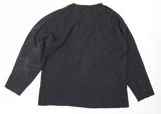 Petroleum Mens Black   Pullover Sweatshirt Size XL