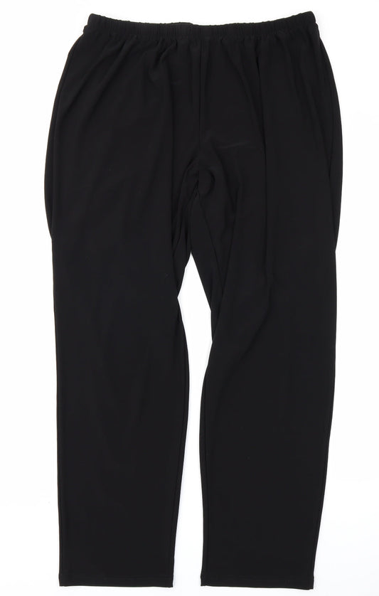 Swish Womens Black   Trousers  Size 20 L29 in