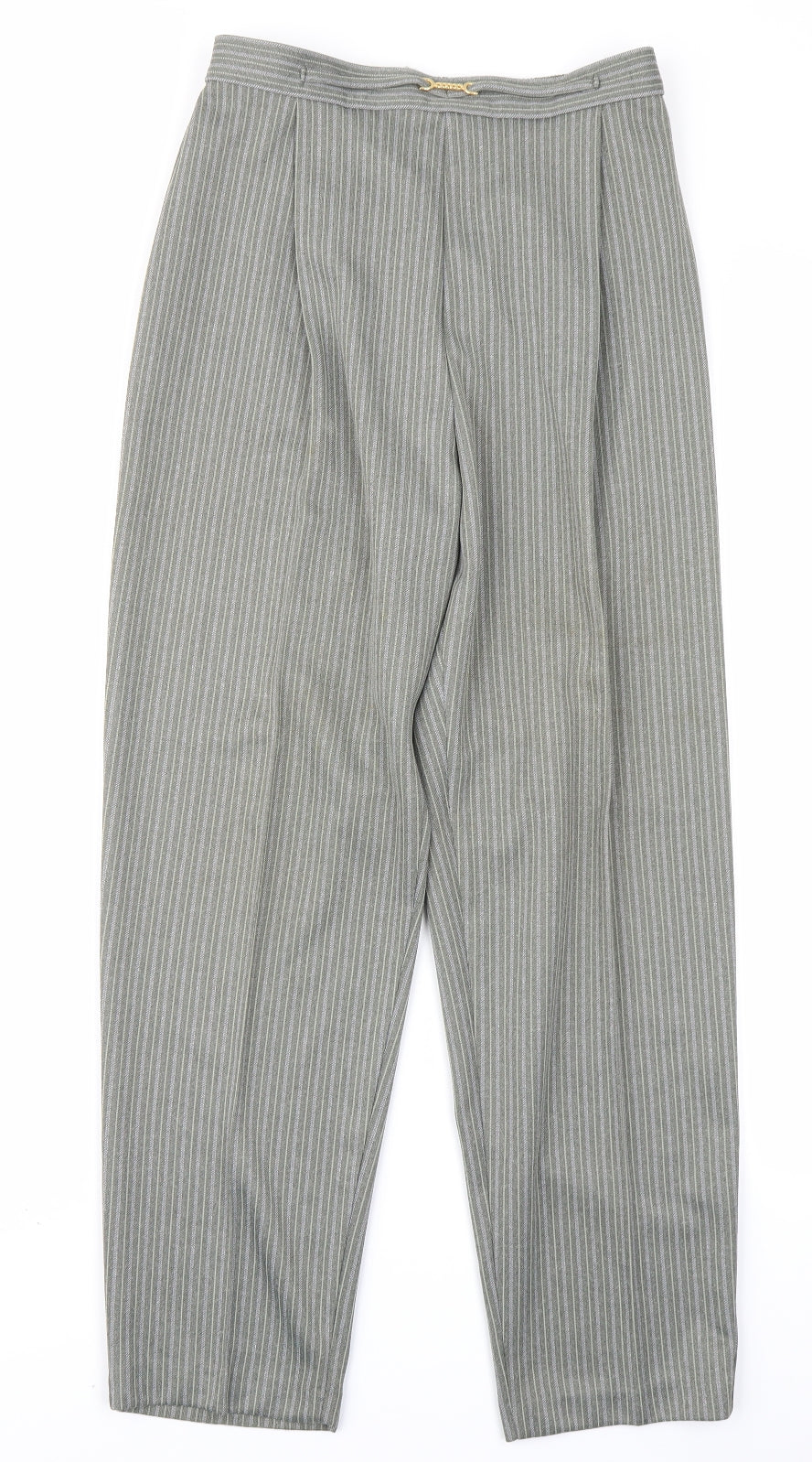 Berkertex Womens Green Striped  Trousers  Size 14 L26 in