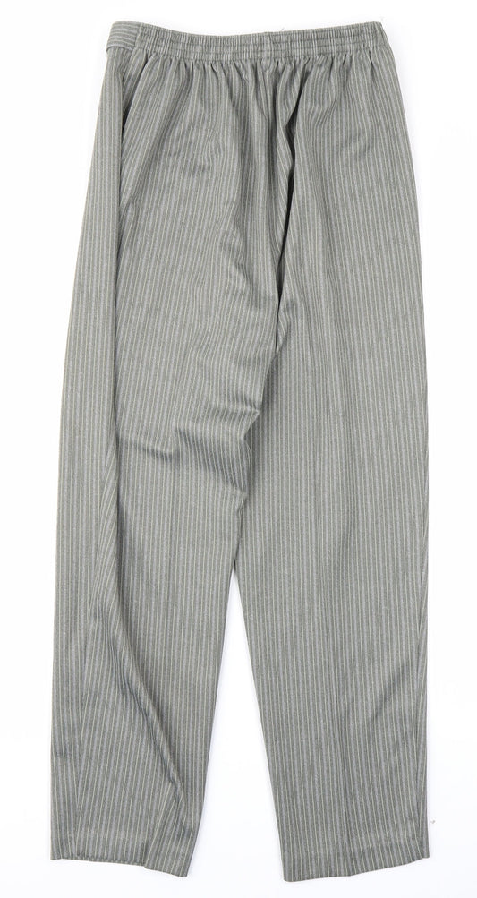 Berkertex Womens Green Striped  Trousers  Size 14 L26 in