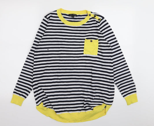 Caroline Morgan Womens Multicoloured Striped  Pullover Jumper Size 8