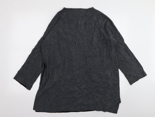 Zara Womens Grey   Pullover Jumper Size M