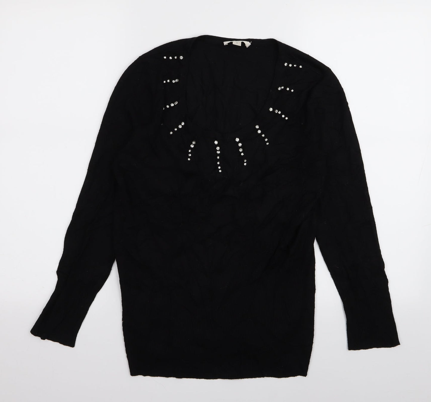 Precis Womens Black   Pullover Jumper Size S