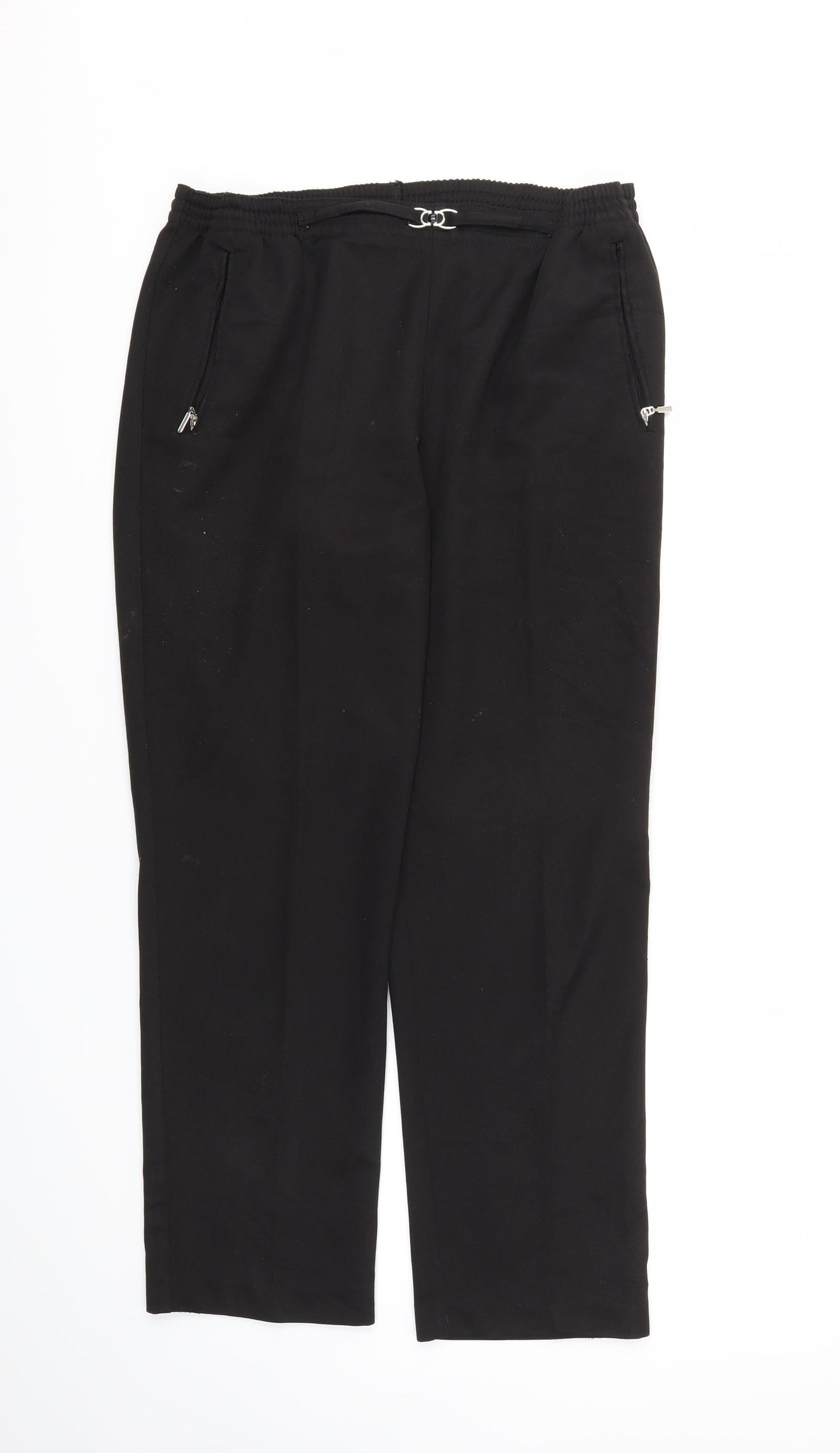 CANDA Womens Black   Trousers  Size 12  - Stretch waistband