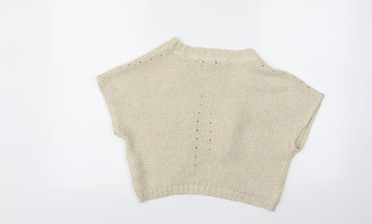 Gap Girls Gold   Cardigan Jumper Size 13 Years