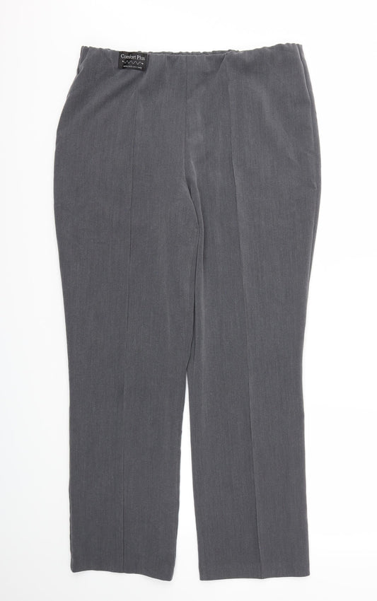 VIDA VI Womens Grey   Trousers  Size 14 L29 in