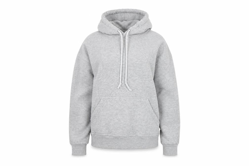 WRAP Womens Grey Colourblock  Pullover Hoodie Size S