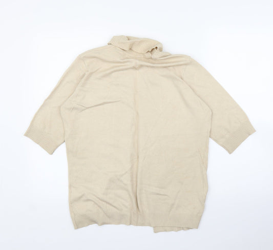 Isle Womens Beige   Cardigan Jumper Size M