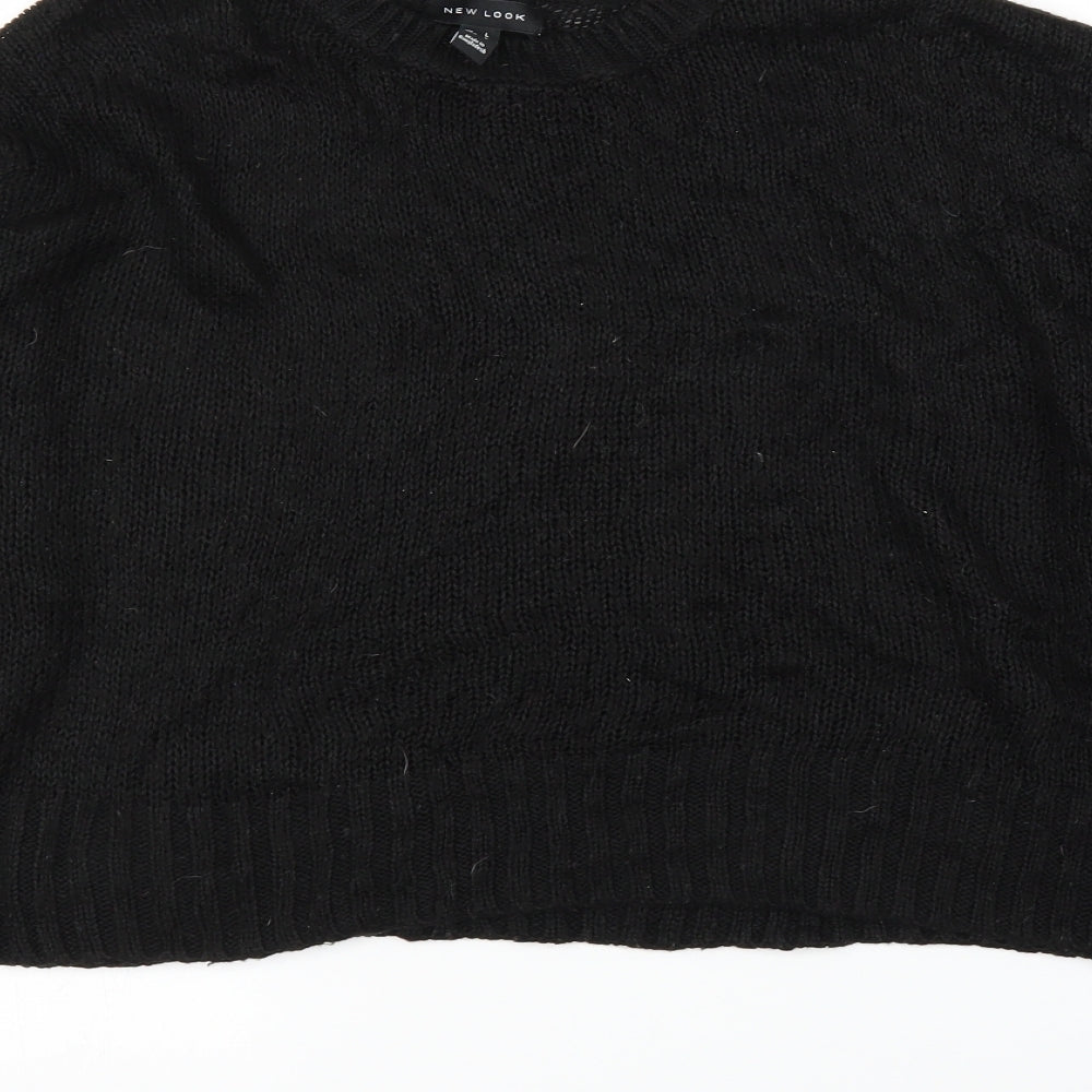 New Look Womens Black   Pullover Jumper Size L