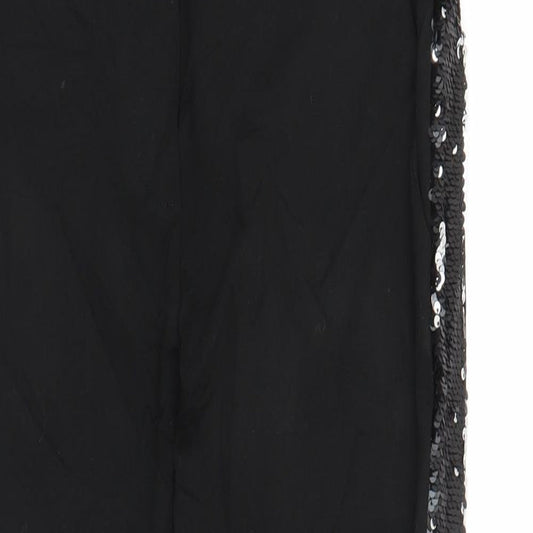 Latte Womens Black   Carrot Trousers Size S L27 in