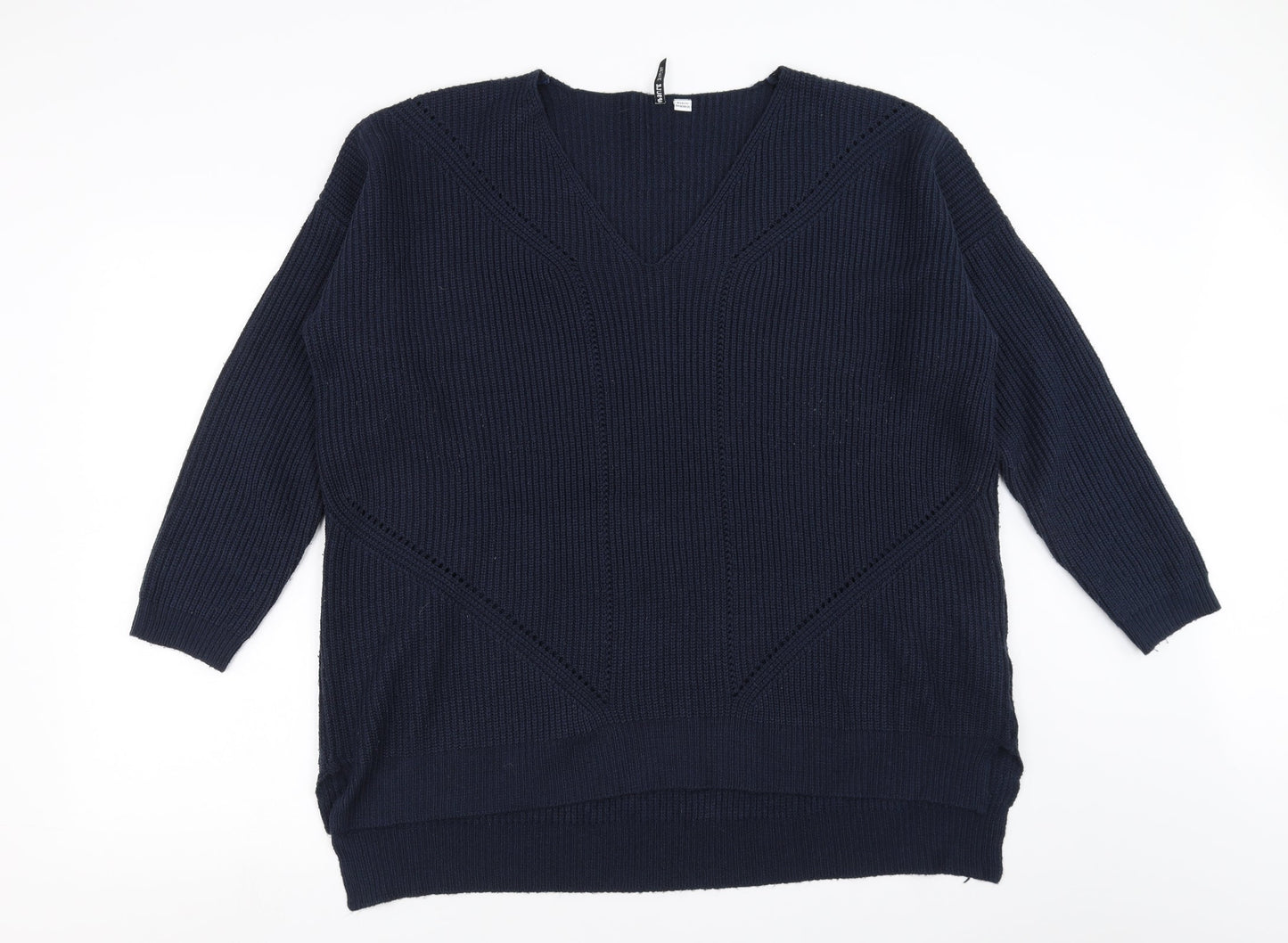 CAPSULE Womens Blue   Pullover Jumper Size L
