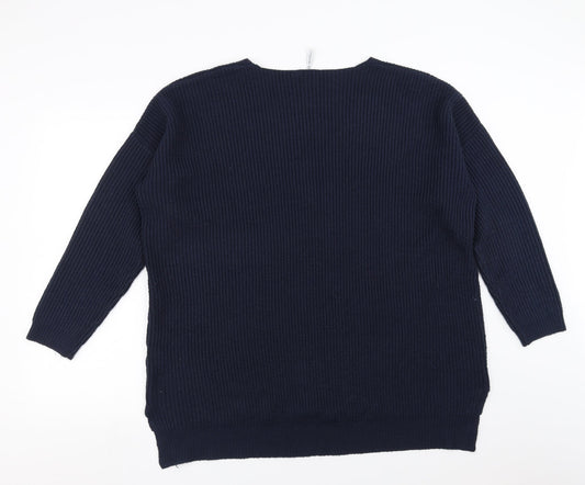 CAPSULE Womens Blue   Pullover Jumper Size L