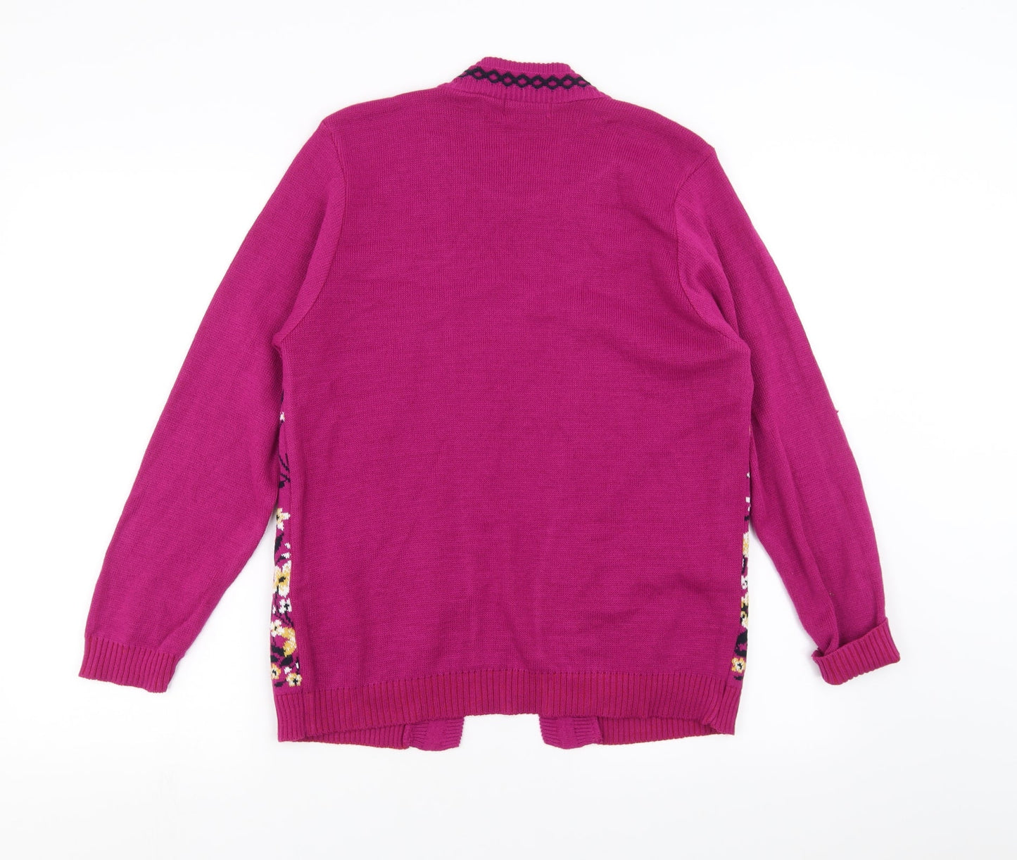 ARISTA Womens Pink Floral  Pullover Jumper Size 10