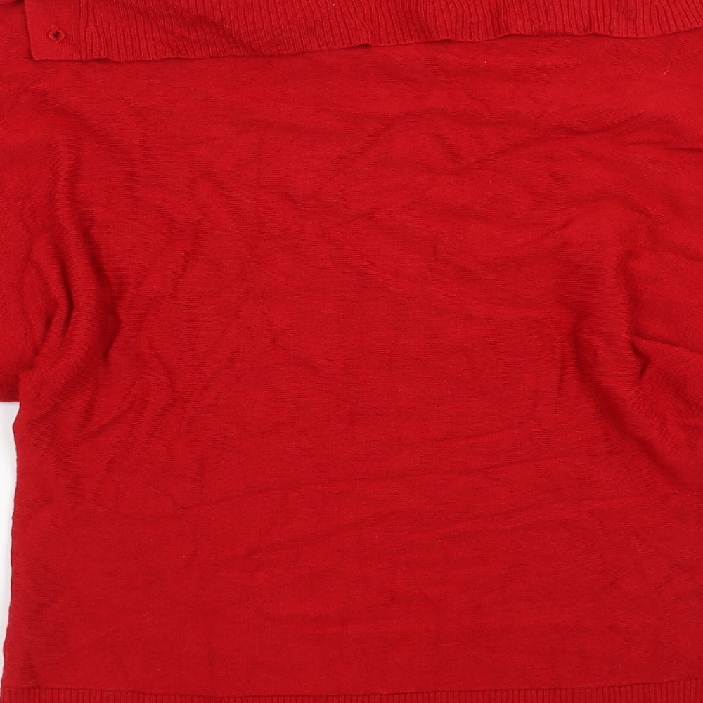 New Look Womens Red   Pullover Jumper Size 12