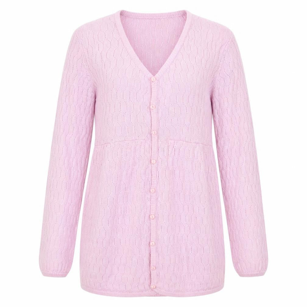 Marc Lauge Womens Purple Geometric  Cardigan Jumper Size M
