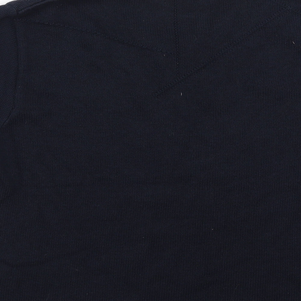 Preworn Womens Blue Geometric  Pullover Jumper Size M