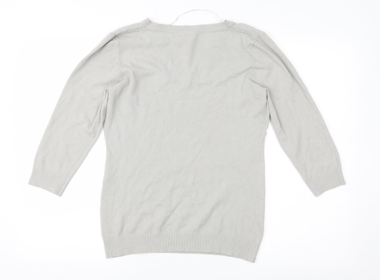 H&M Womens Grey   Pullover Jumper Size L