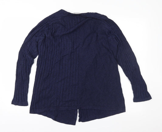 Fransa Womens Black   Cardigan Jumper Size L