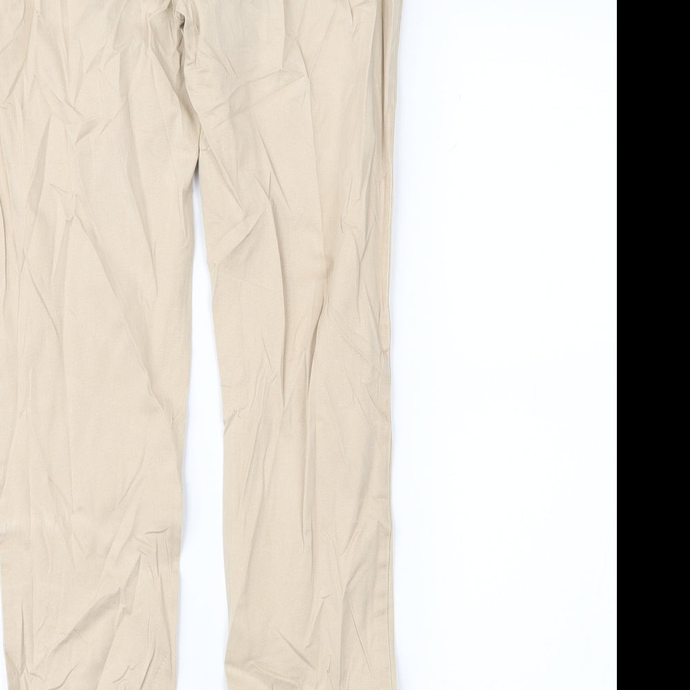 Zara Womens Brown   Chino Trousers Size 8 L28 in