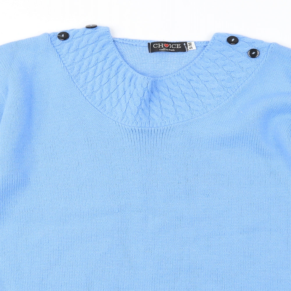 Choice Womens Blue   Pullover Jumper Size S