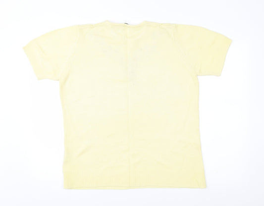 Classic Womens Yellow   Pullover Jumper Size 12