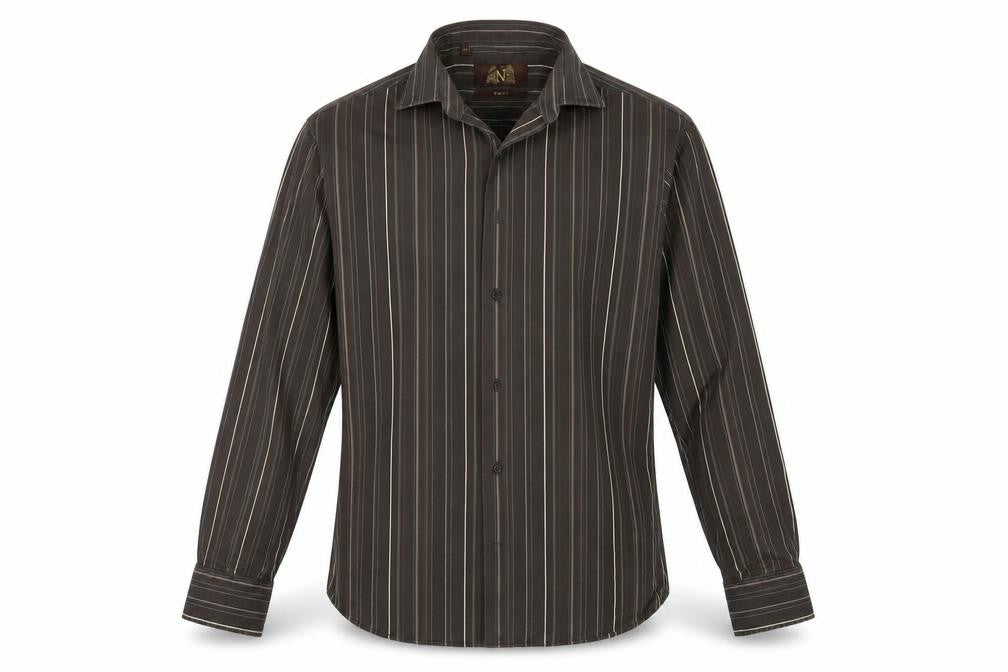 NEXT Mens Brown    Button-Up Size 16