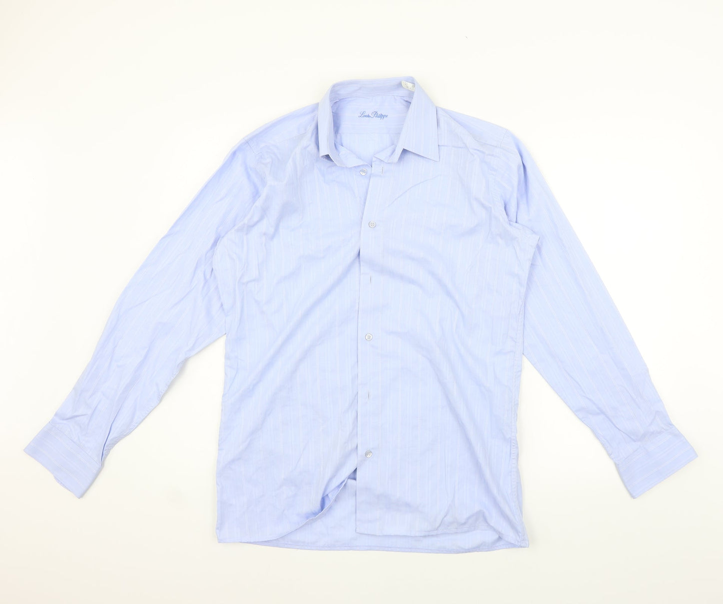 Louis Philippe Mens Blue    Button-Up Size 15