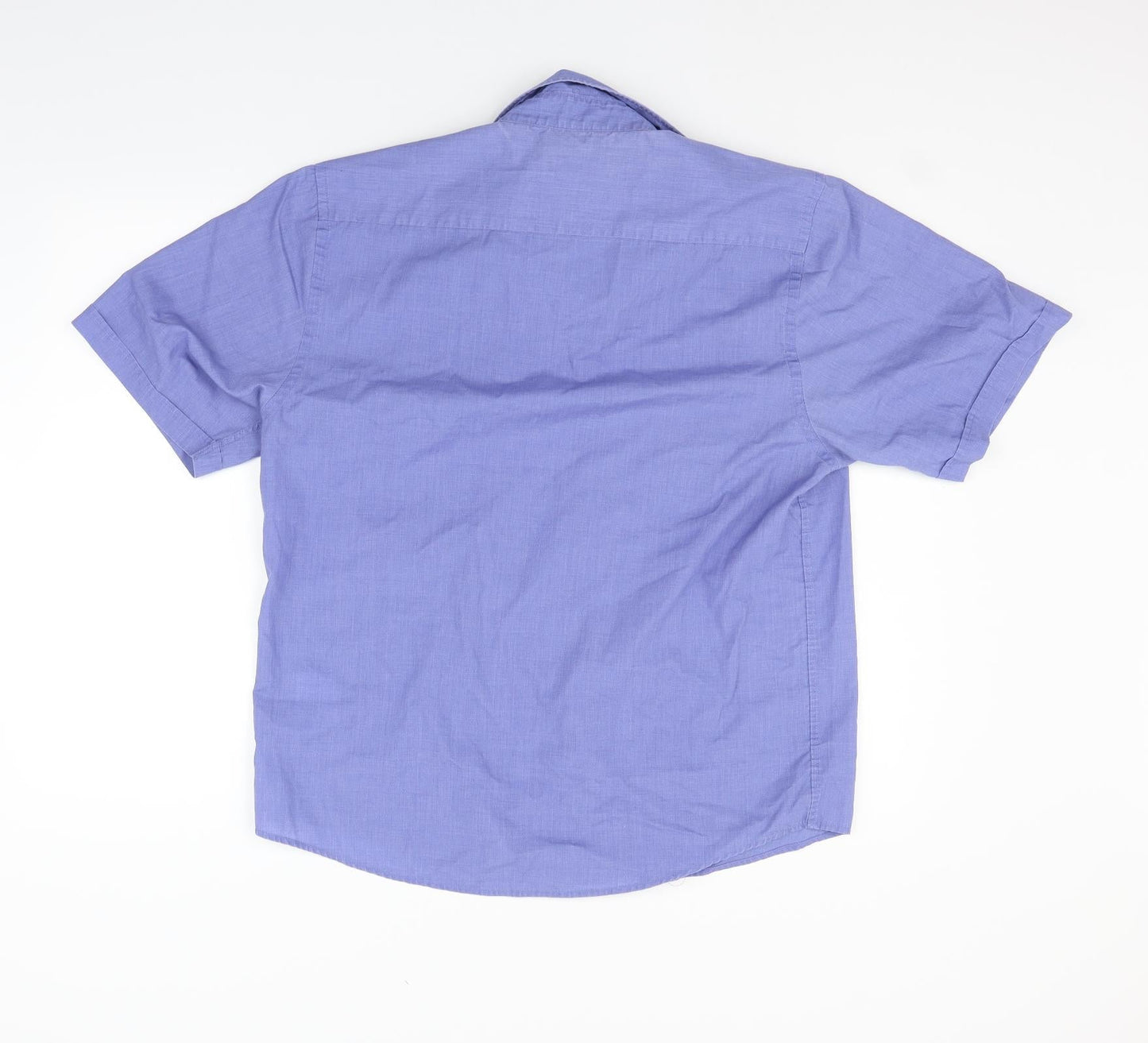 Vintage Mens Blue    Button-Up Size L