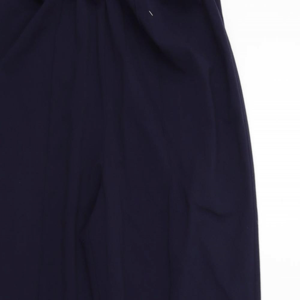 EWM Womens Black   Trousers  Size 16 L30 in - Elastic Waist Band