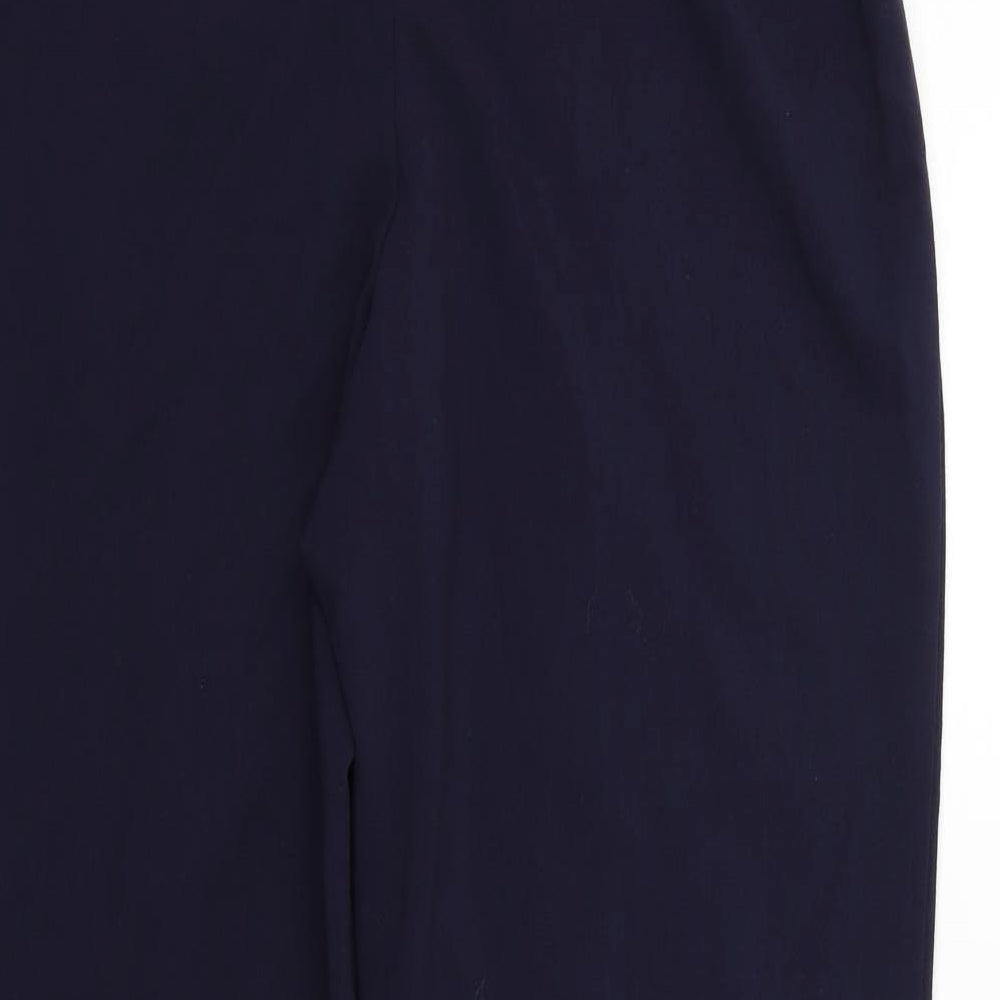 EWM Womens Black   Trousers  Size 16 L30 in - Elastic Waist Band