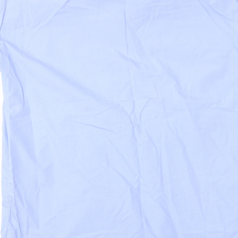 Bosweel  Mens Blue    Dress Shirt Size 15