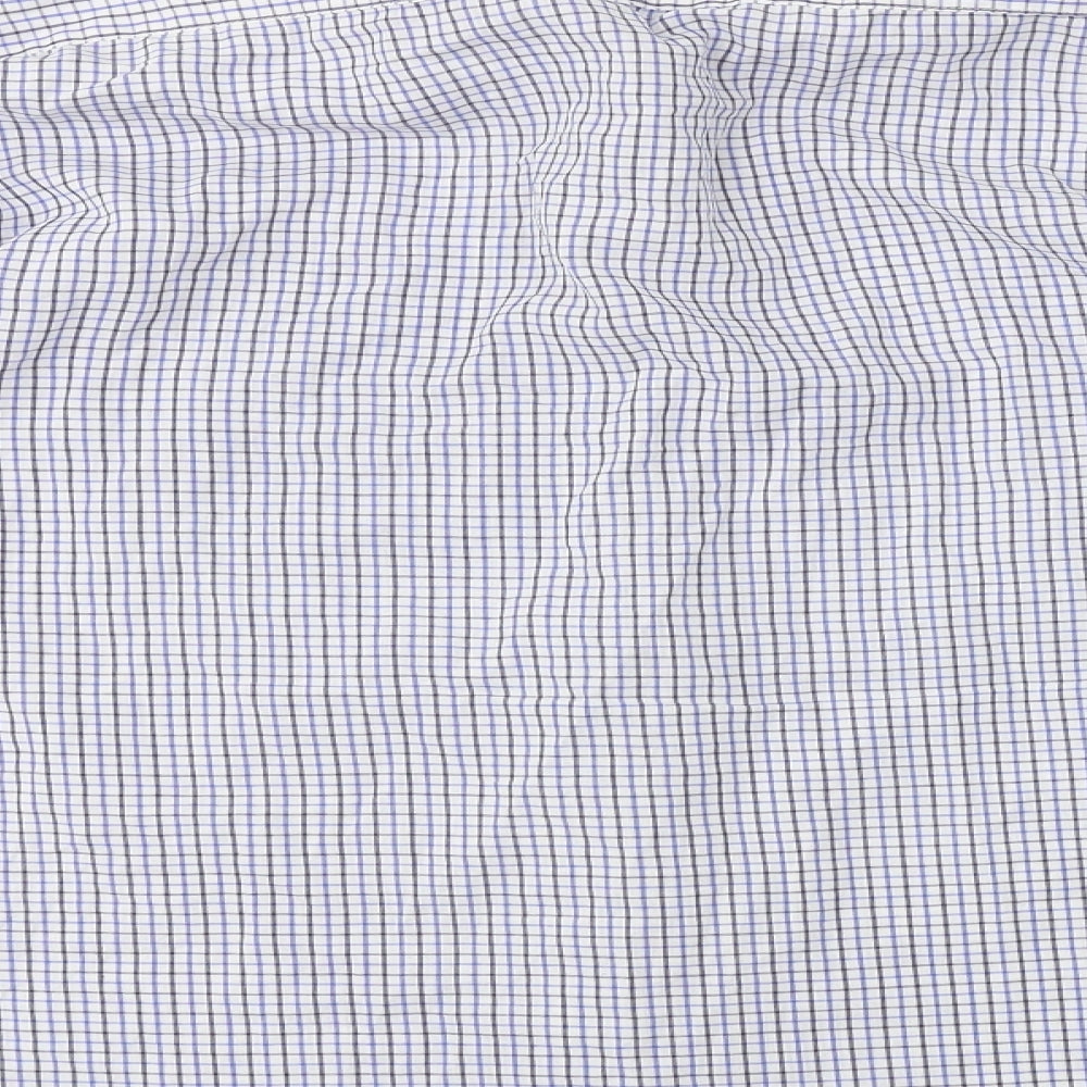MALDINI  Mens Blue Check   Button-Up Size XL