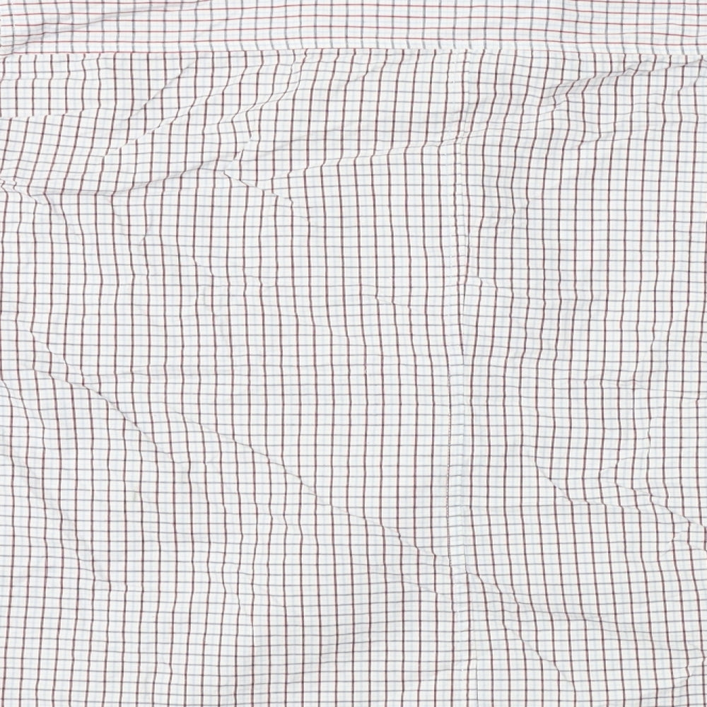 L.O.G.G     Mens White Check   Button-Up Size 44
